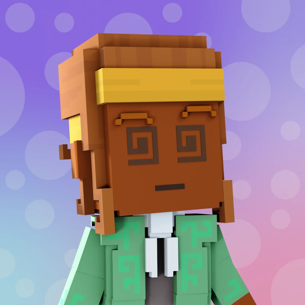 Pirate #7343 voxel render