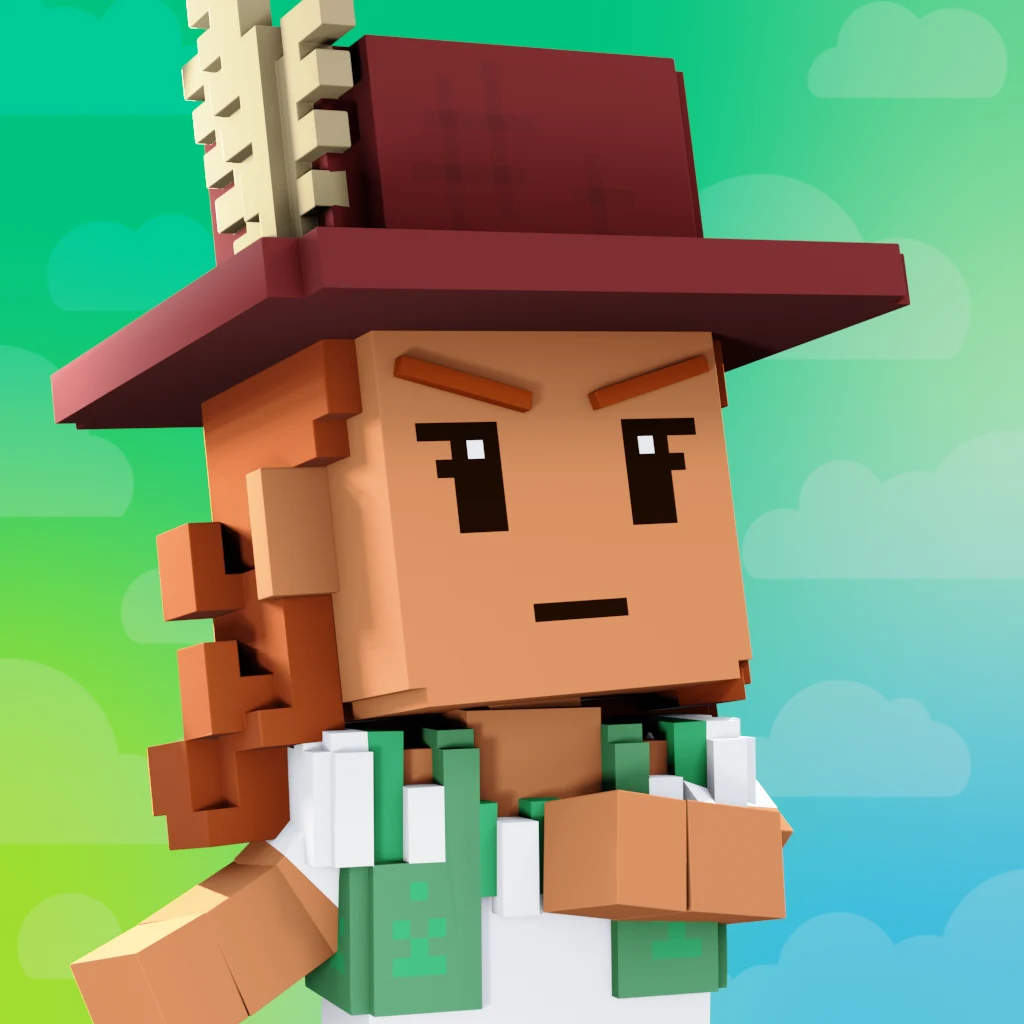Pirate #7345 voxel render