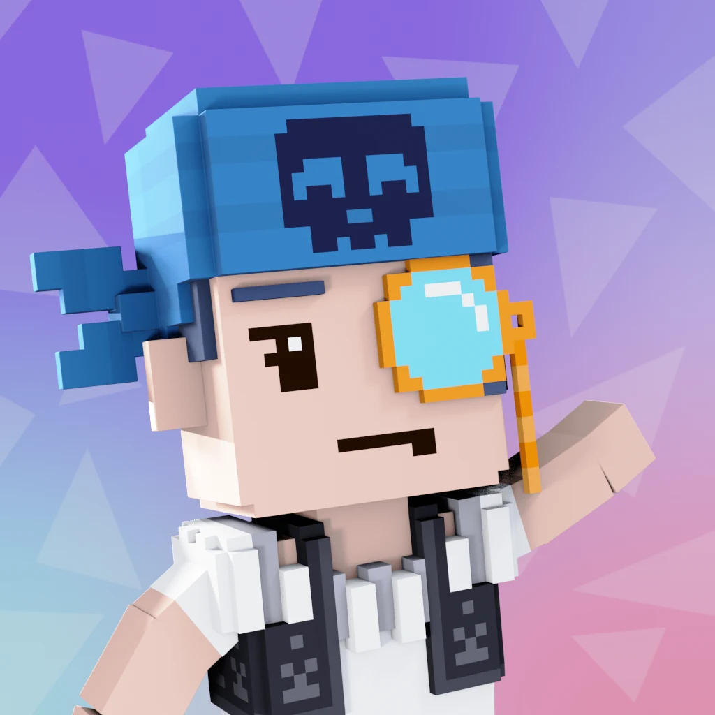 Pirate #7349 voxel render