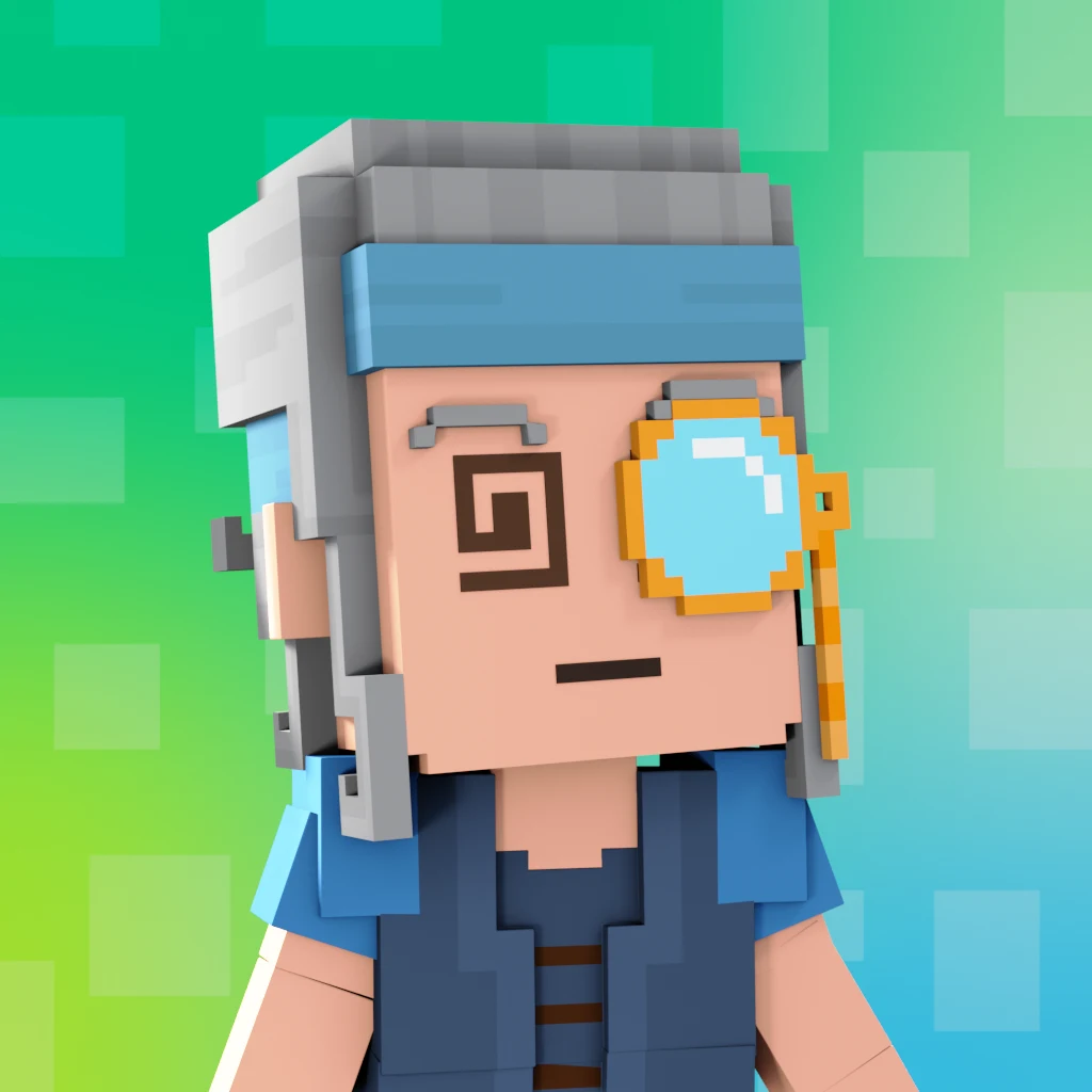 Pirate #7353 voxel render