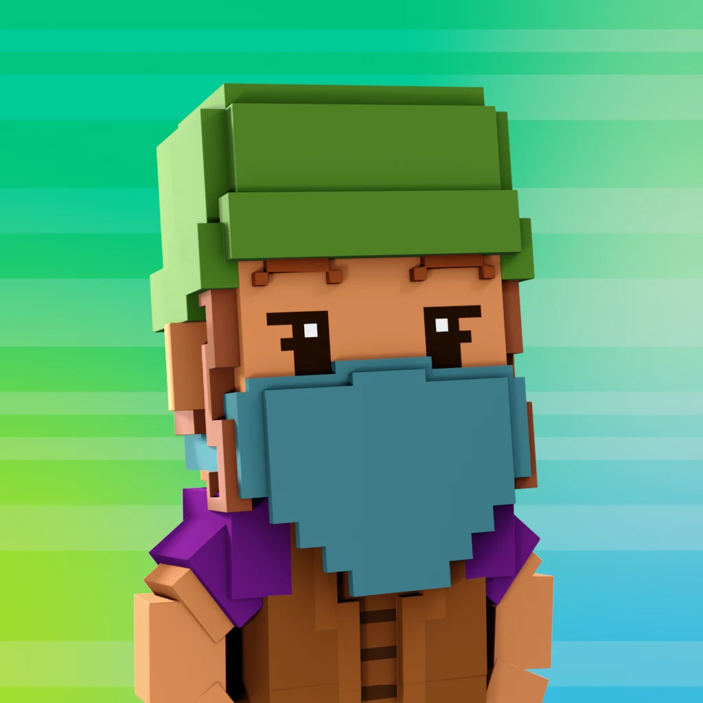 Pirate #7354 voxel render