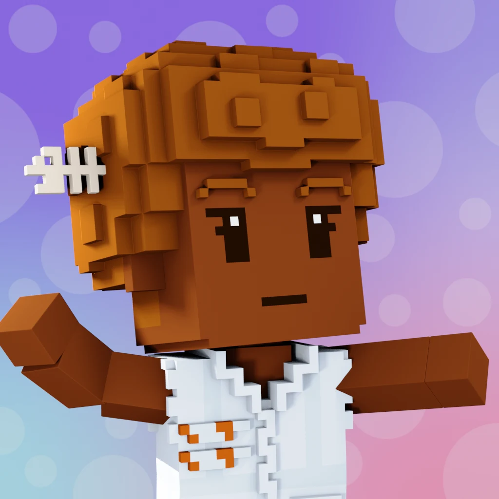 Pirate #7355 voxel render