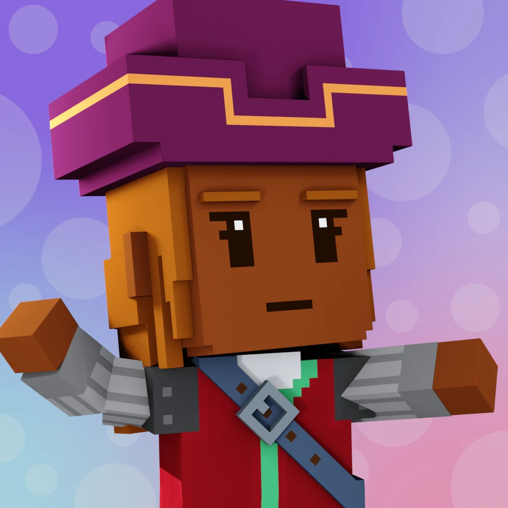 Pirate #7358 voxel render