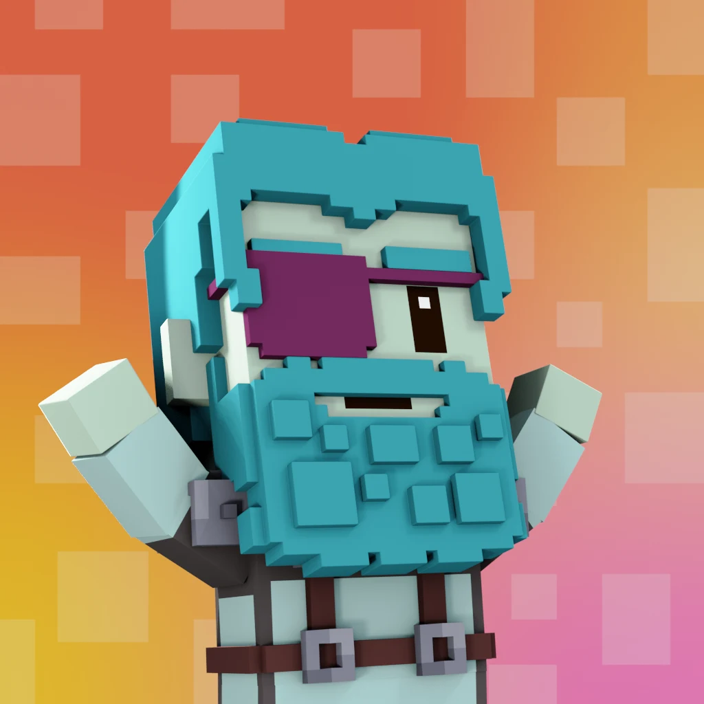 Pirate #7361 voxel render