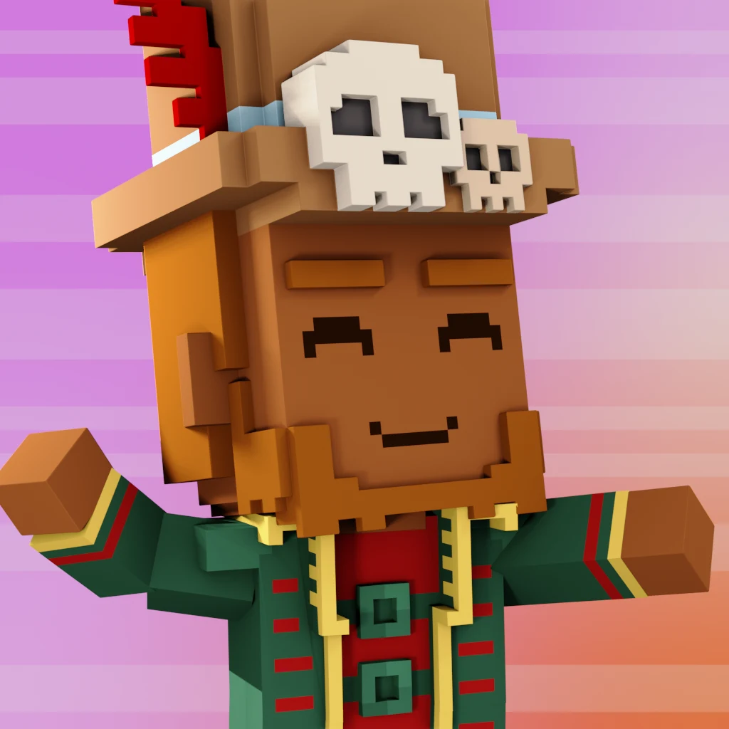 Pirate #7362 voxel render