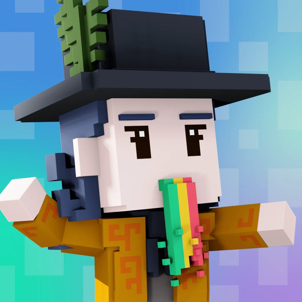 Pirate #7364 voxel render