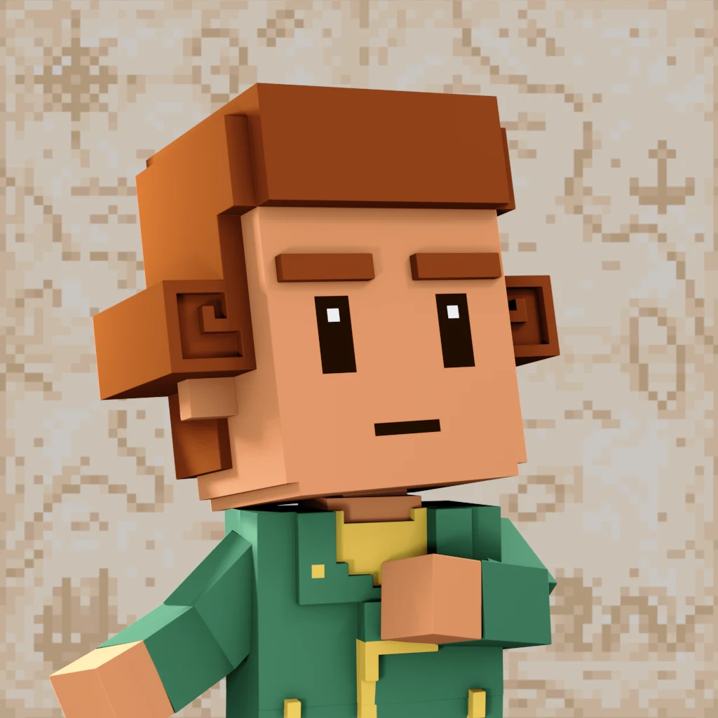 Pirate #7365 voxel render