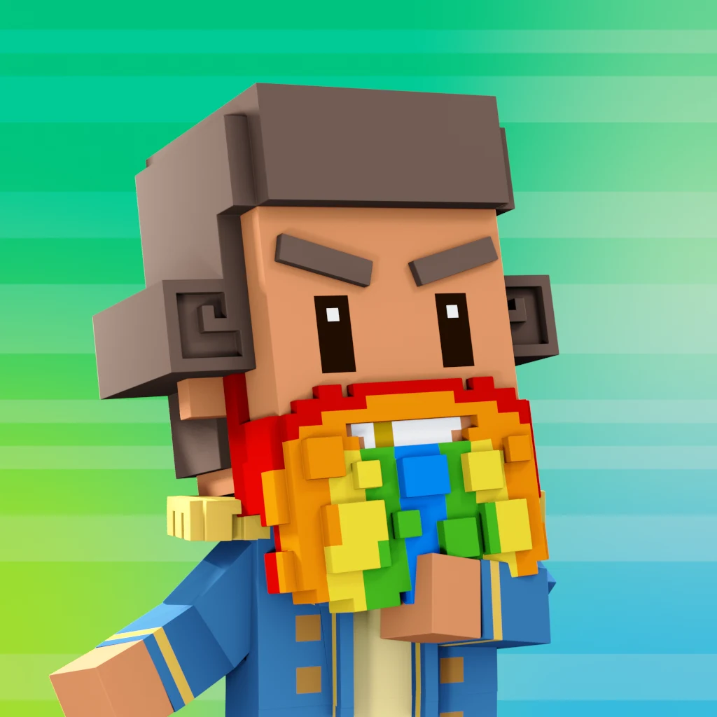 Pirate #7368 voxel render