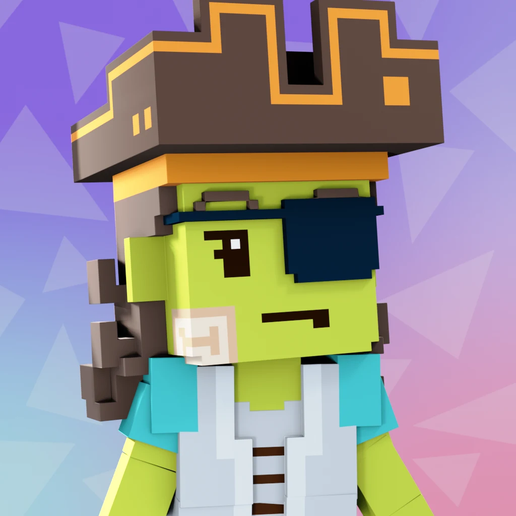 Pirate #7369 voxel render