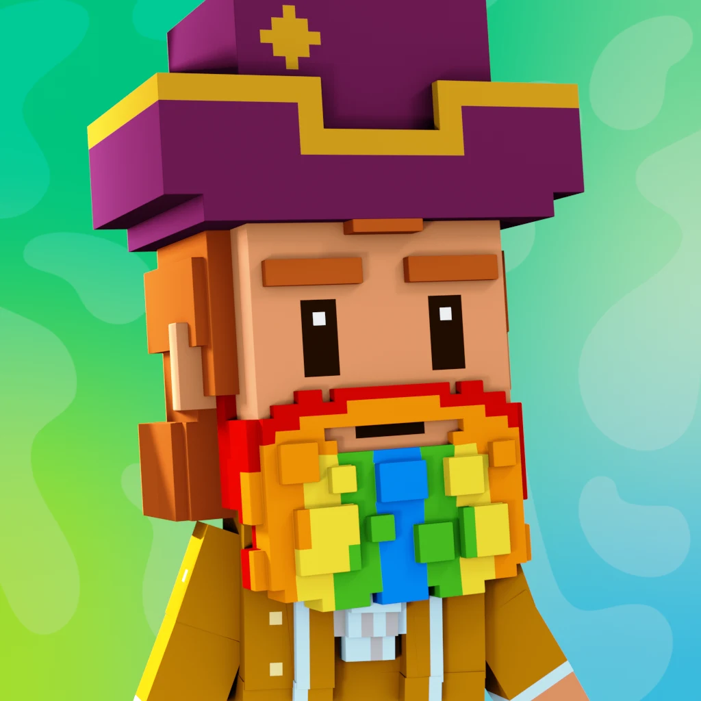 Pirate #737 voxel render