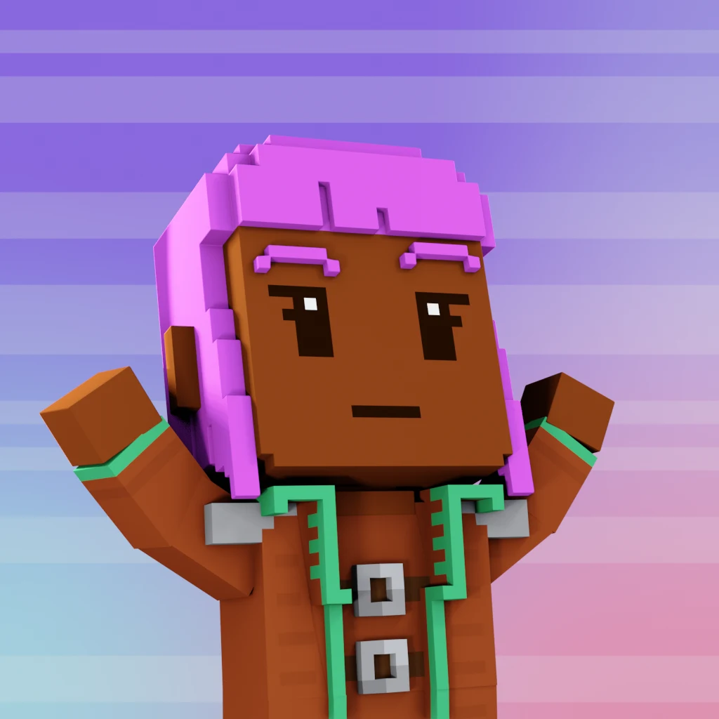 Pirate #7372 voxel render