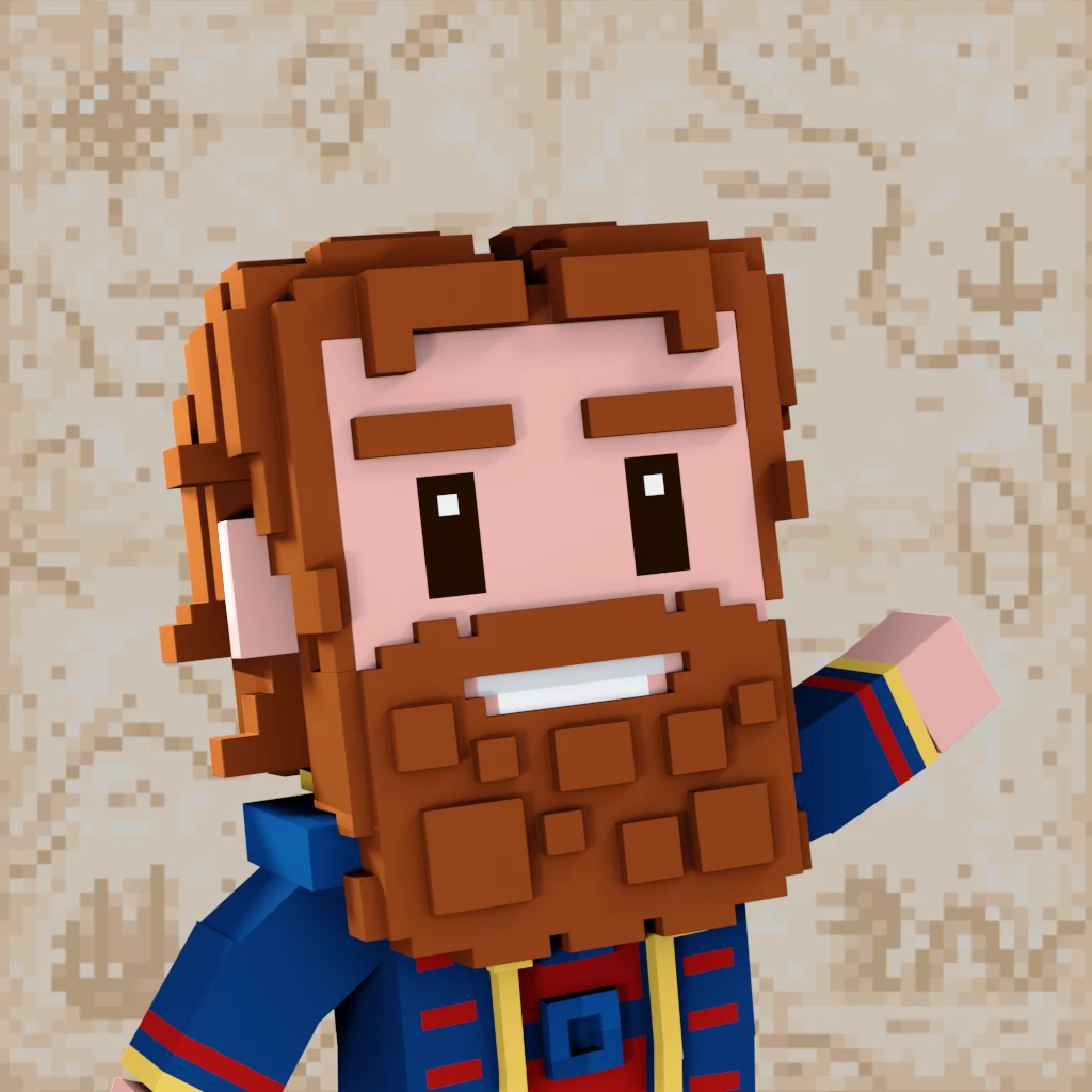 Pirate #7373 voxel render