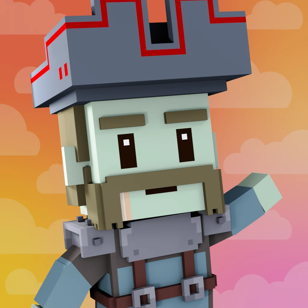 Pirate #7375 voxel render
