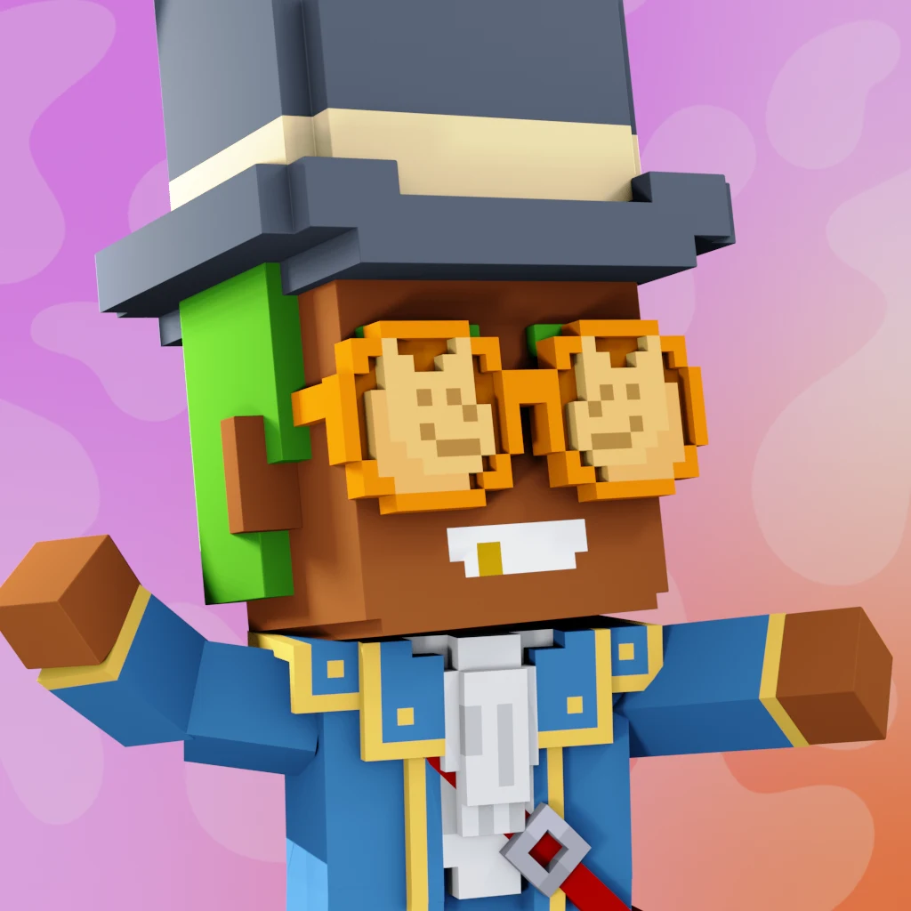 Pirate #7377 voxel render