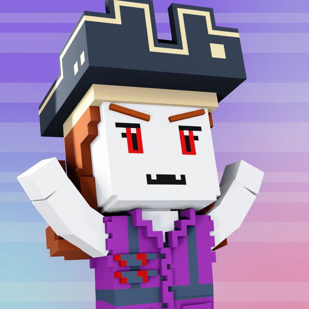 Pirate #7383 voxel render