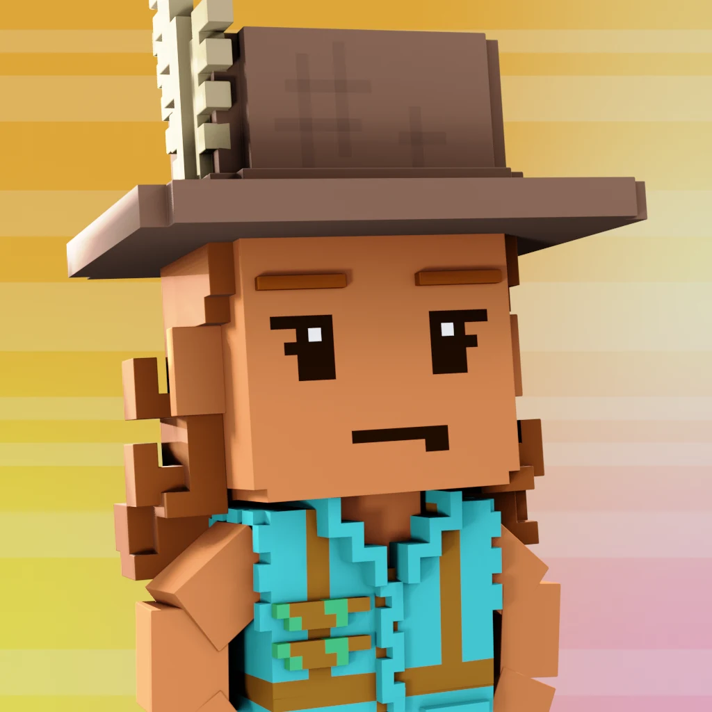 Pirate #7387 voxel render