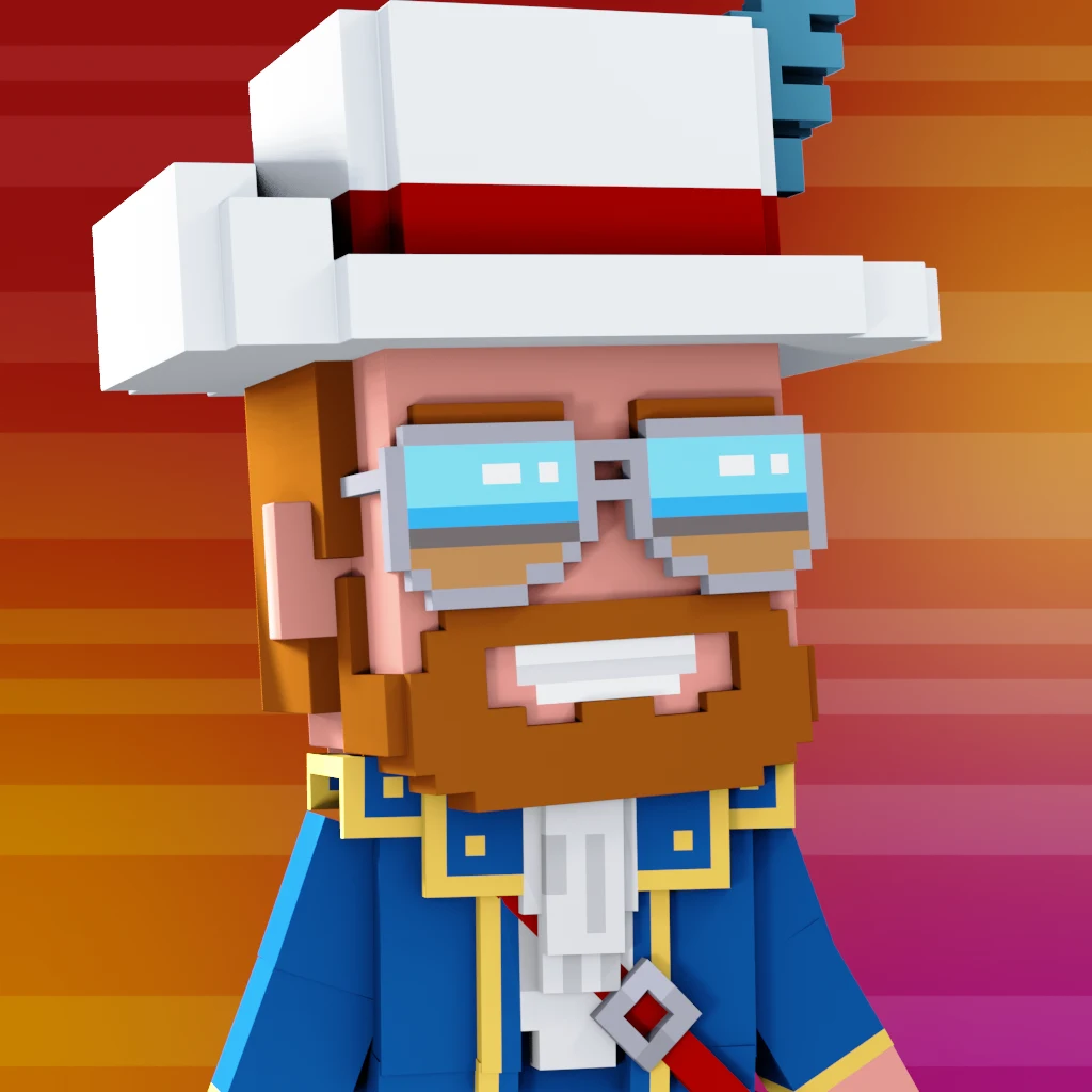 Pirate #7388 voxel render