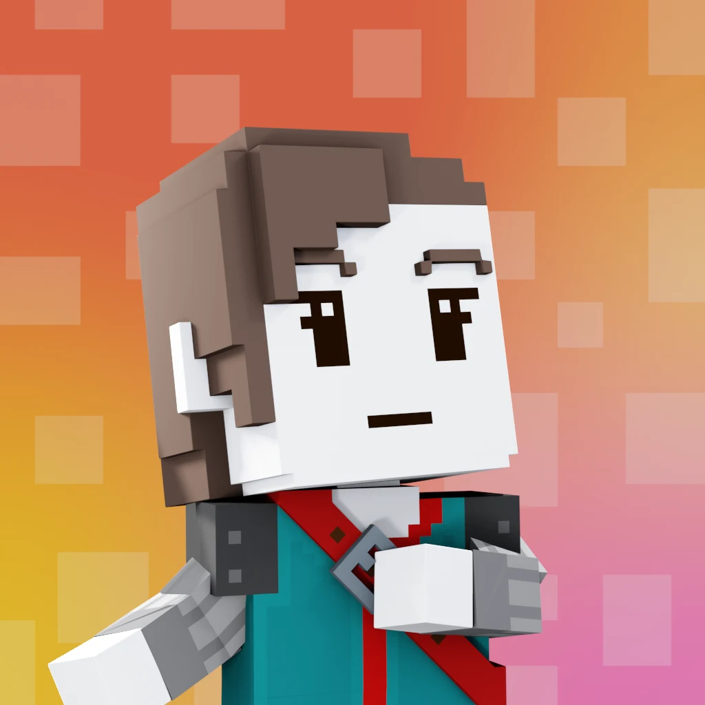 Pirate #7391 voxel render