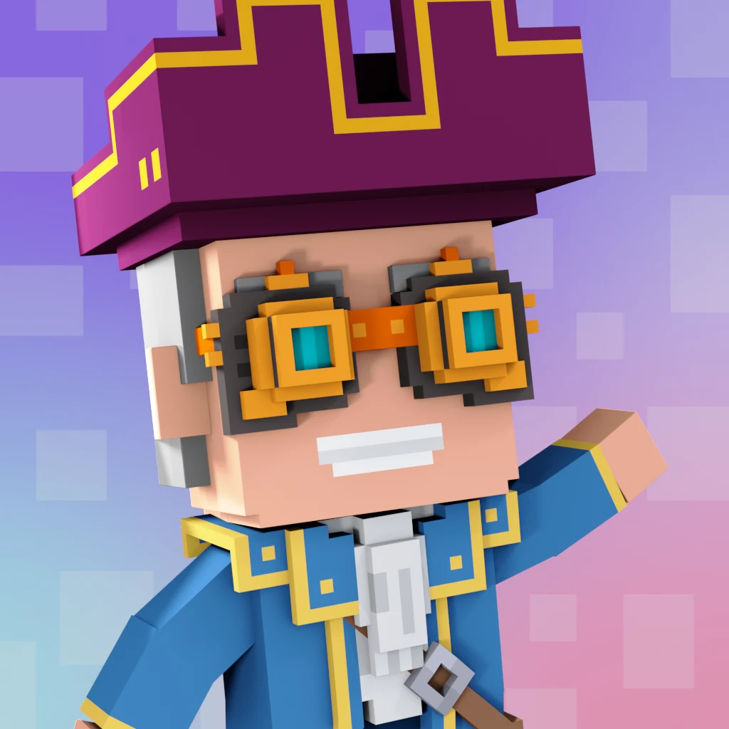 Pirate #7392 voxel render