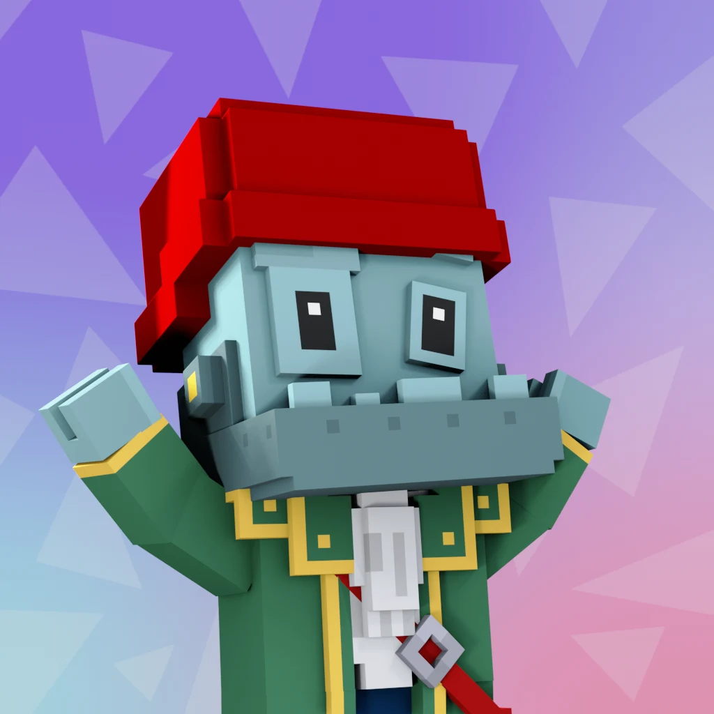 Pirate #7394 voxel render