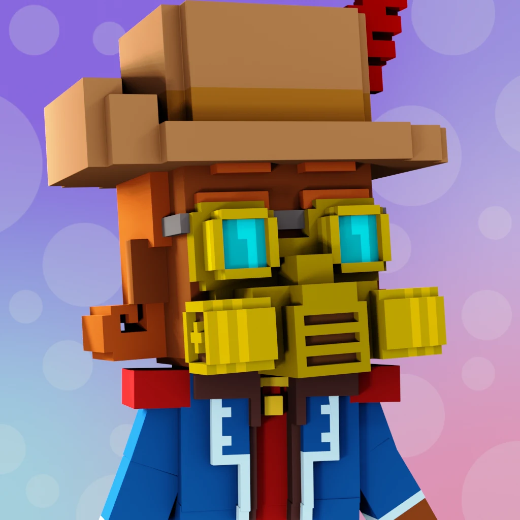 Pirate #7396 voxel render