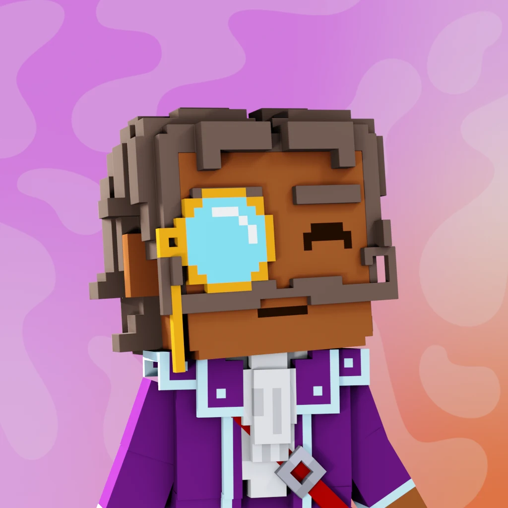 Pirate #7397 voxel render