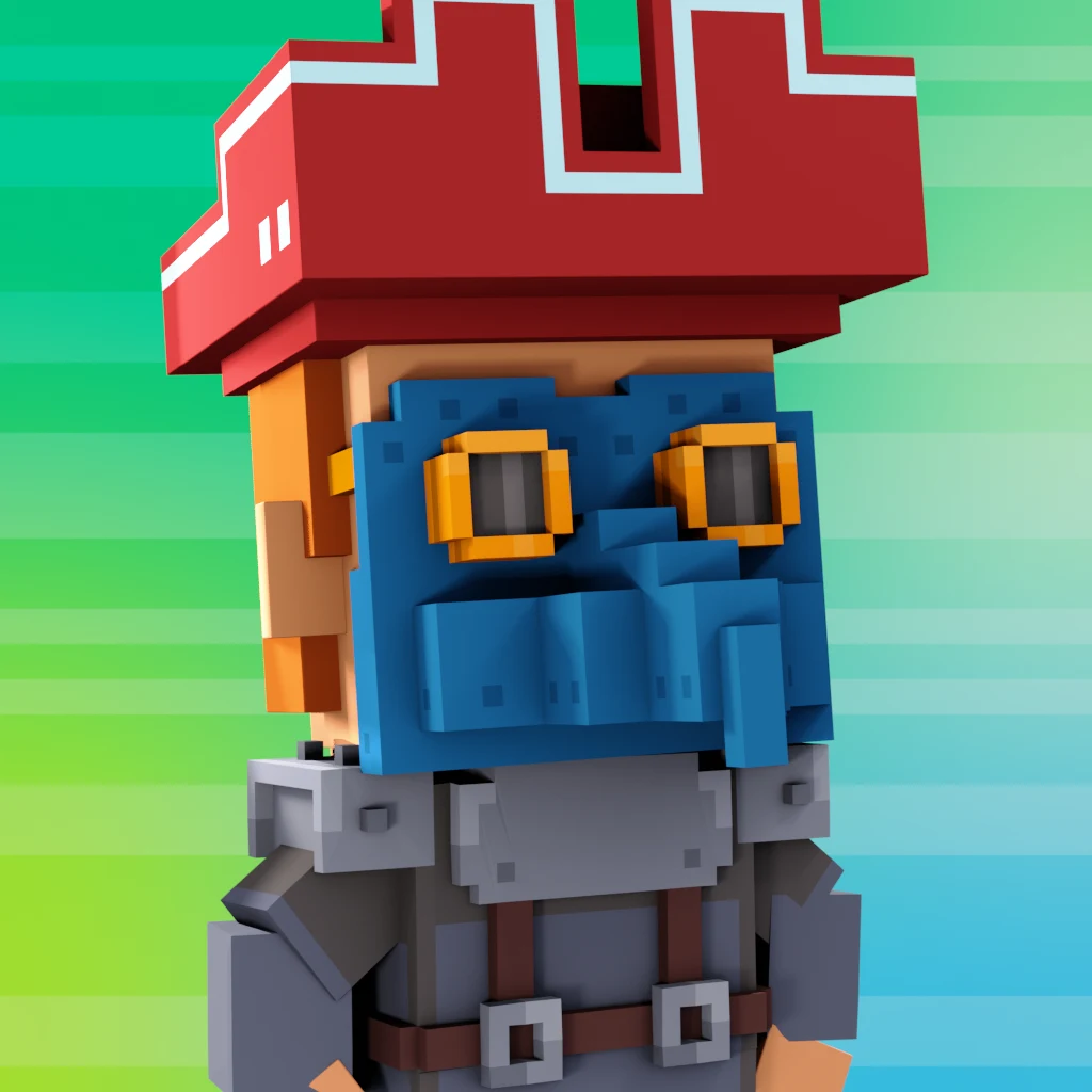 Pirate #7402 voxel render