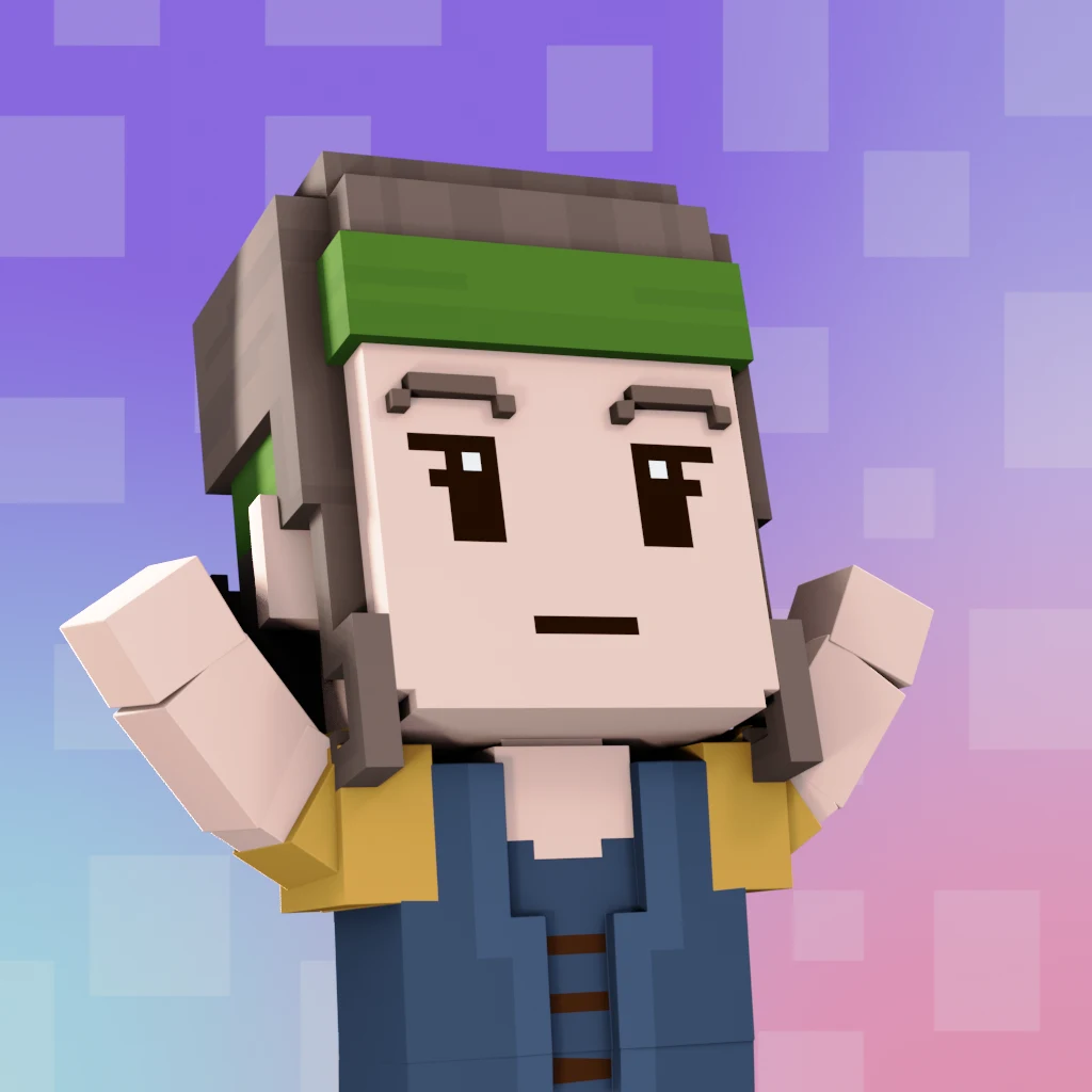 Pirate #7403 voxel render