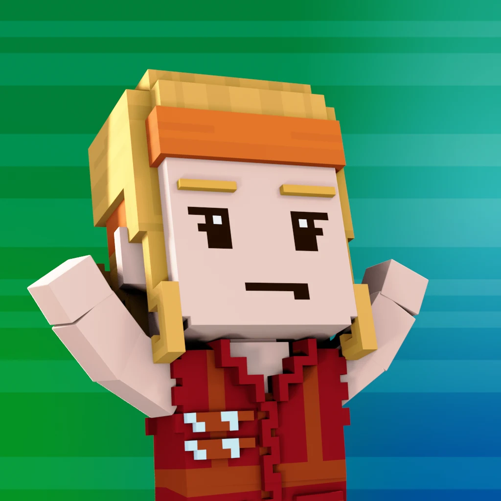 Pirate #7406 voxel render