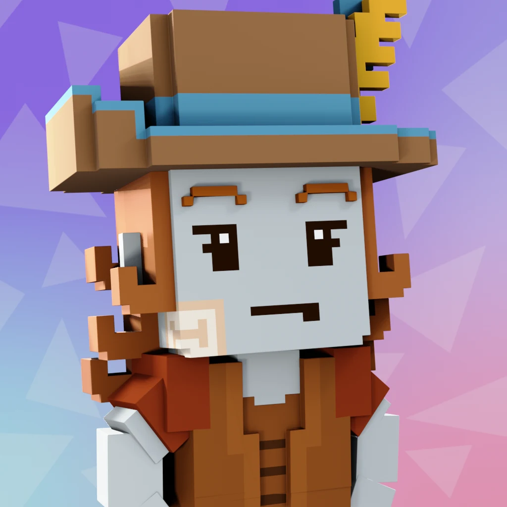 Pirate #7409 voxel render