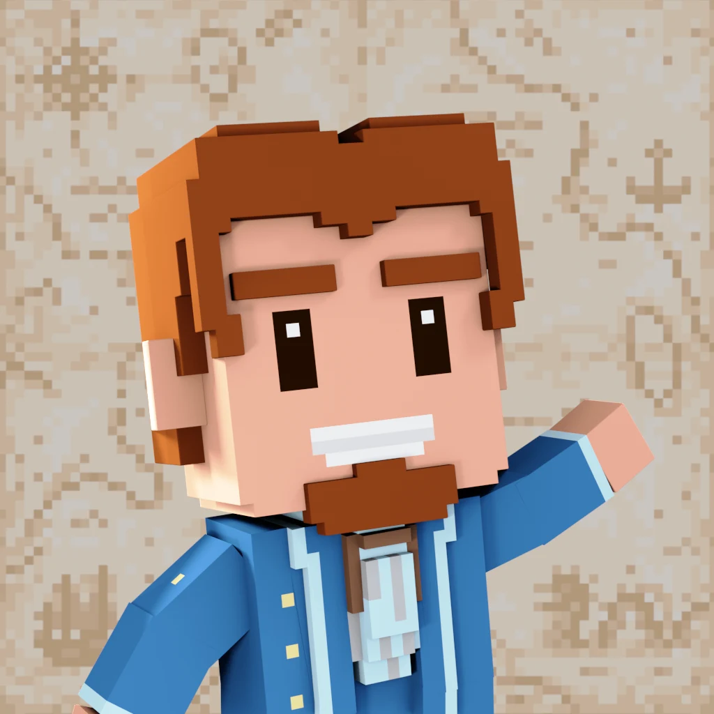 Pirate #7410 voxel render