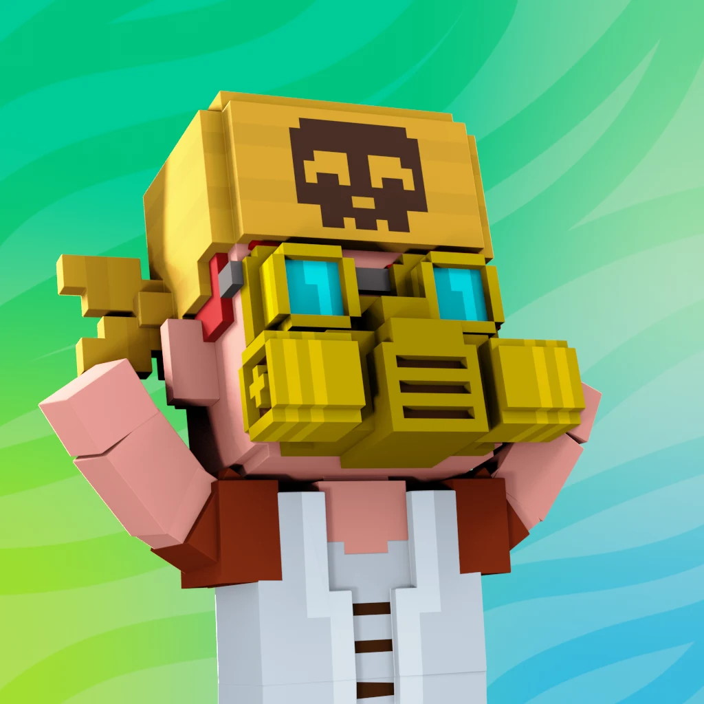 Pirate #7412 voxel render