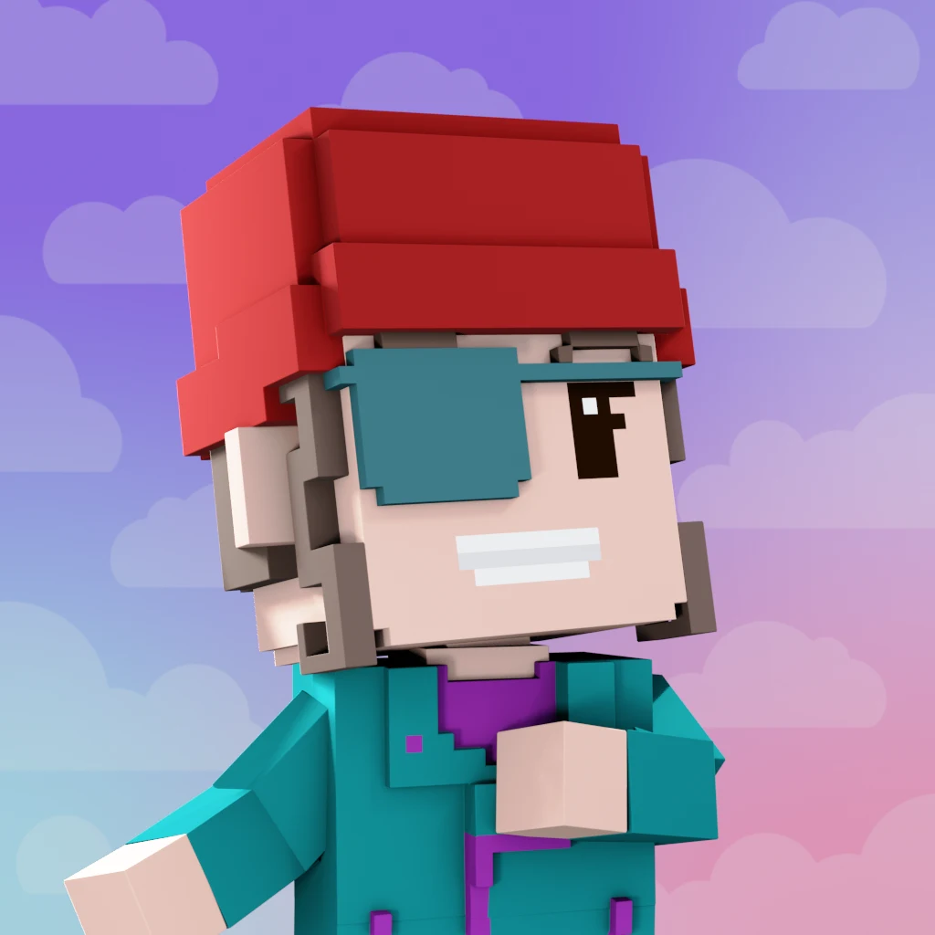 Pirate #7413 voxel render