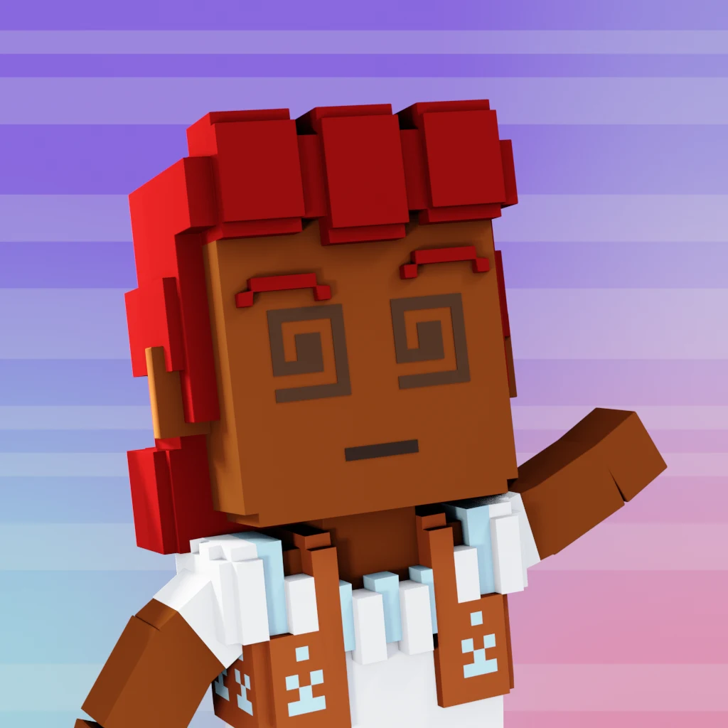 Pirate #7414 voxel render
