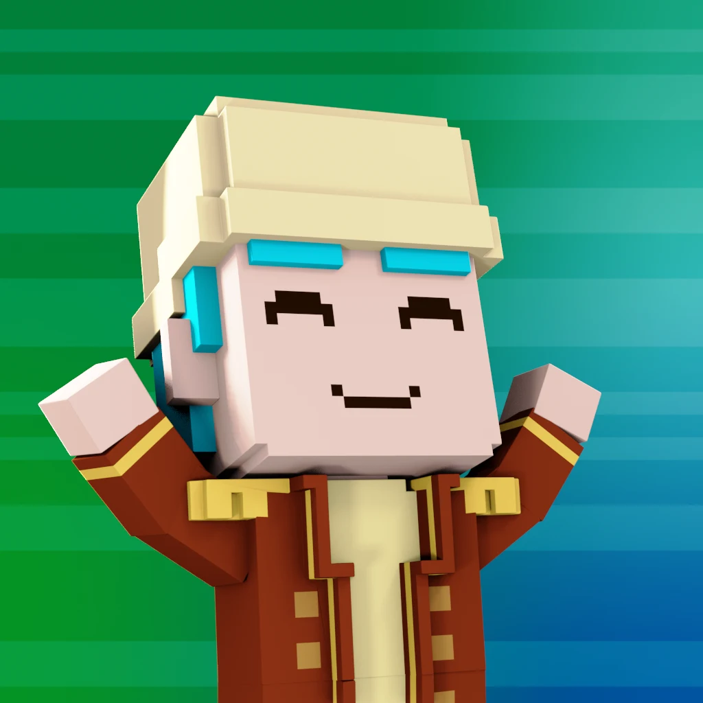 Pirate #7415 voxel render