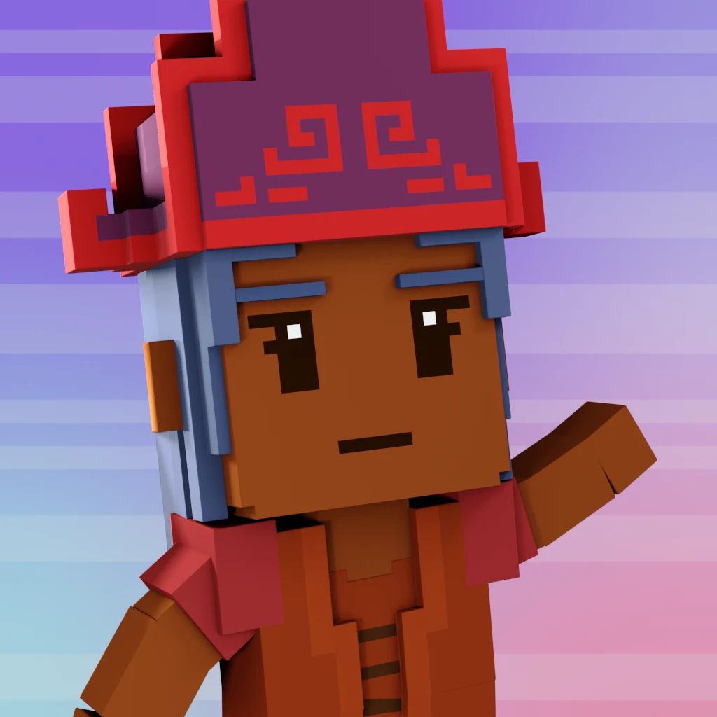 Pirate #7418 voxel render