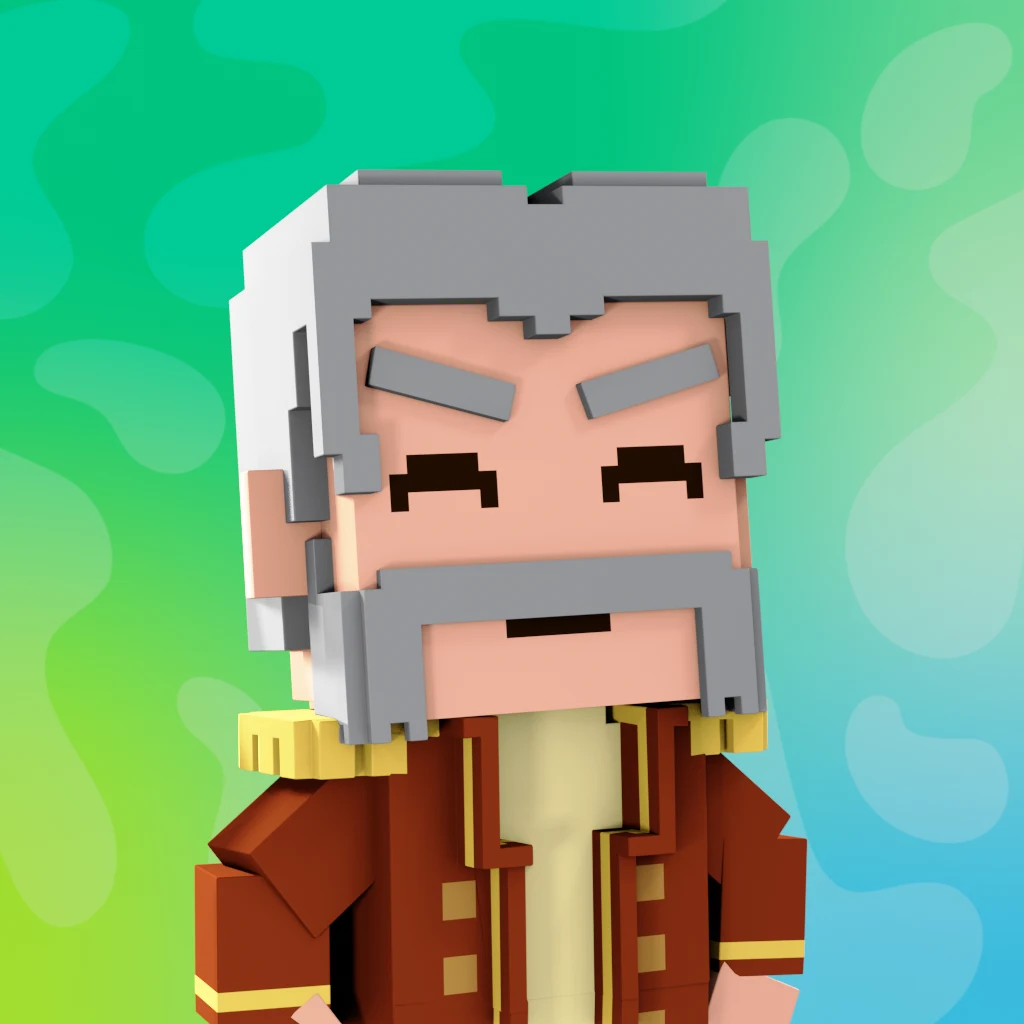 Pirate #7422 voxel render