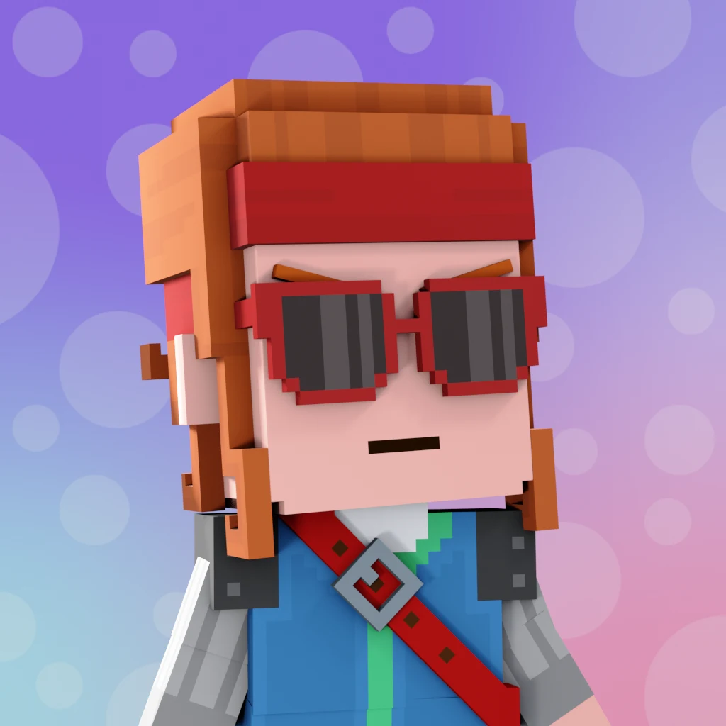 Pirate #7424 voxel render