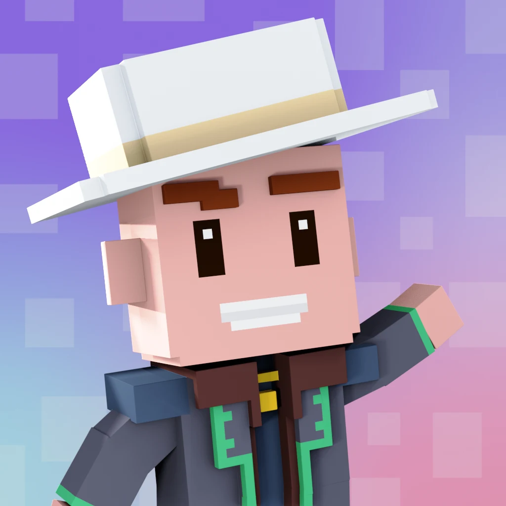 Pirate #7427 voxel render