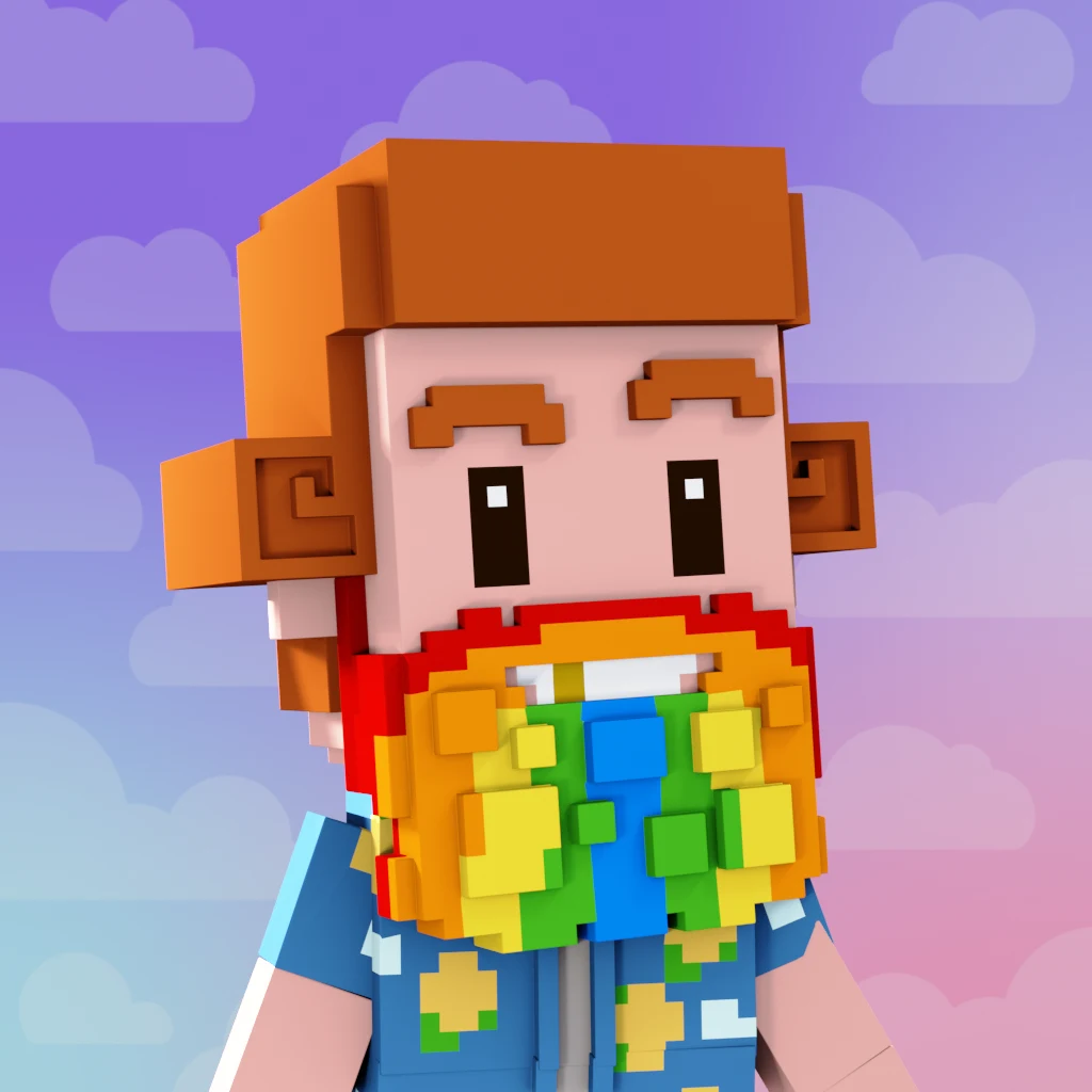 Pirate #7428 voxel render