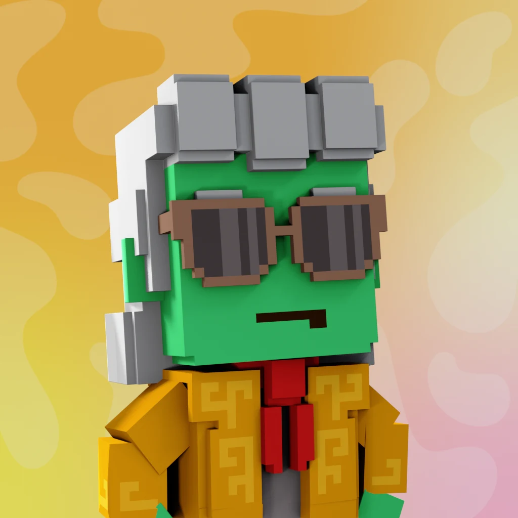 Pirate #7429 voxel render
