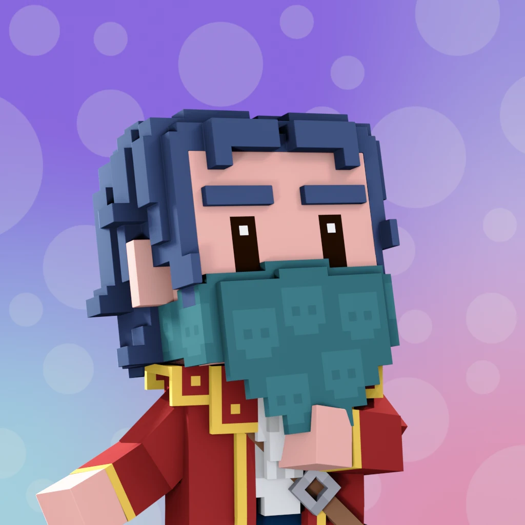 Pirate #7431 voxel render