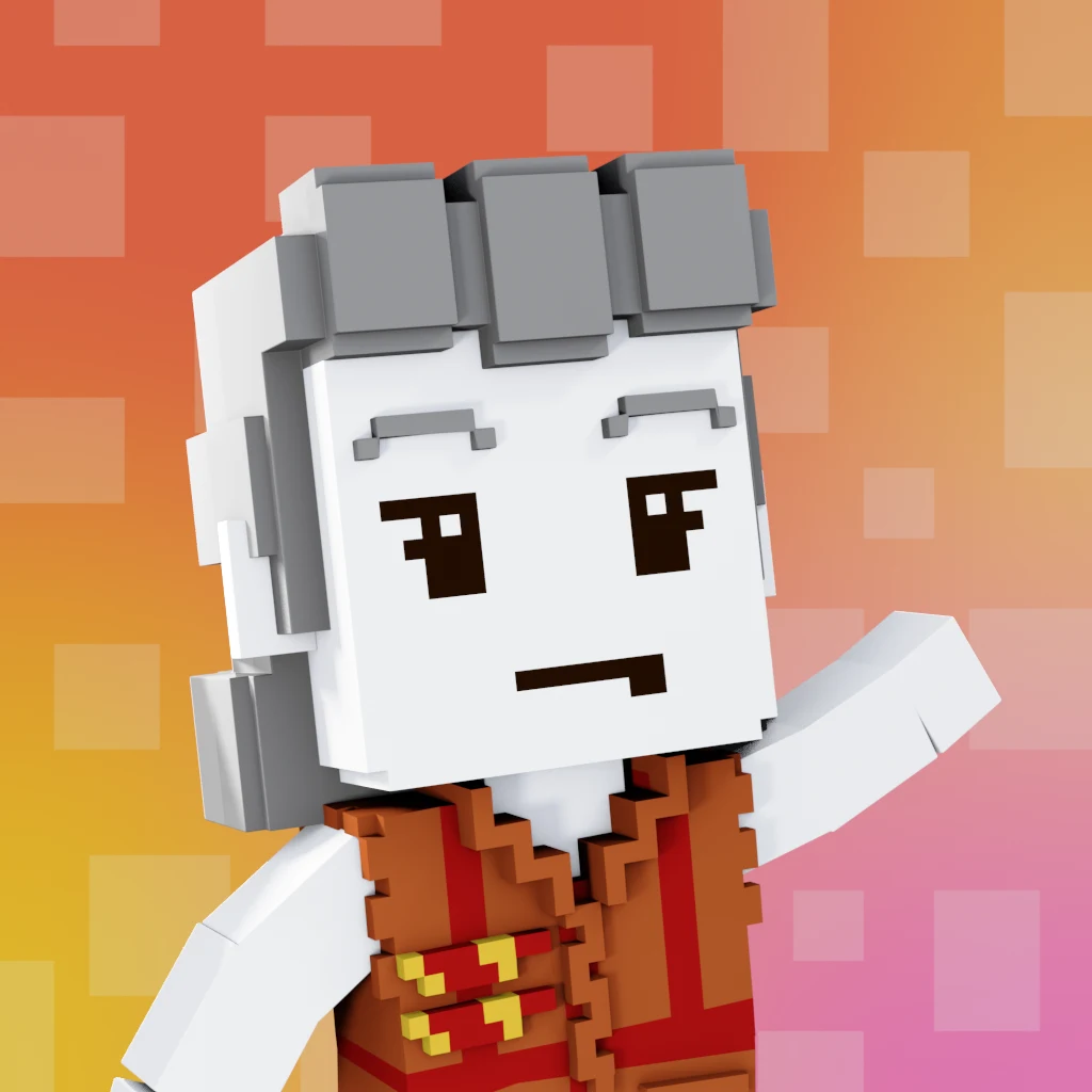 Pirate #7433 voxel render