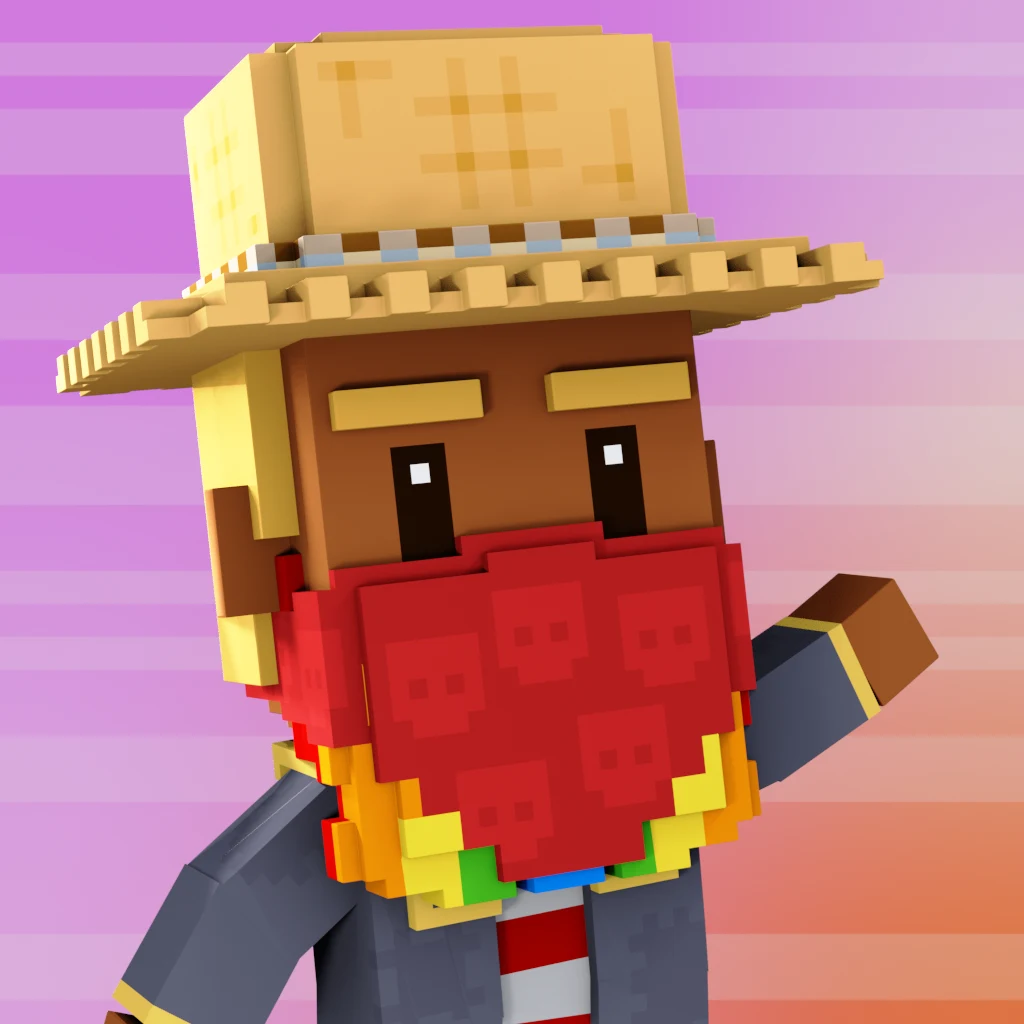 Pirate #7445 voxel render