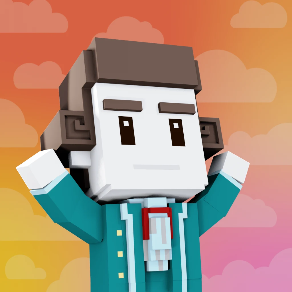 Pirate #7446 voxel render