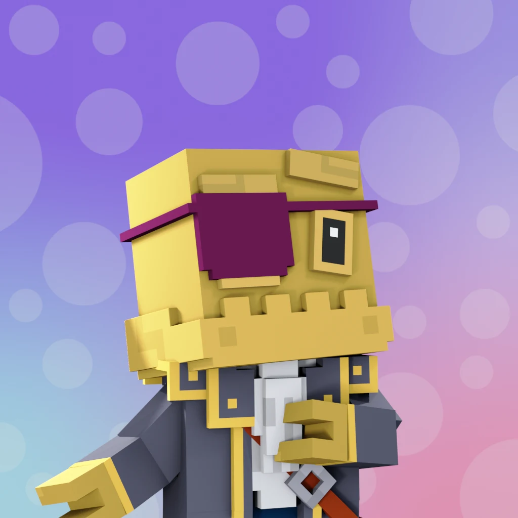 Pirate #745 voxel render