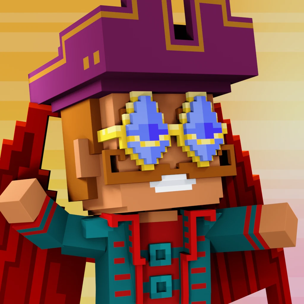 Pirate #7453 voxel render