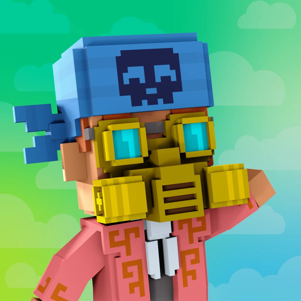 Pirate #7454 voxel render