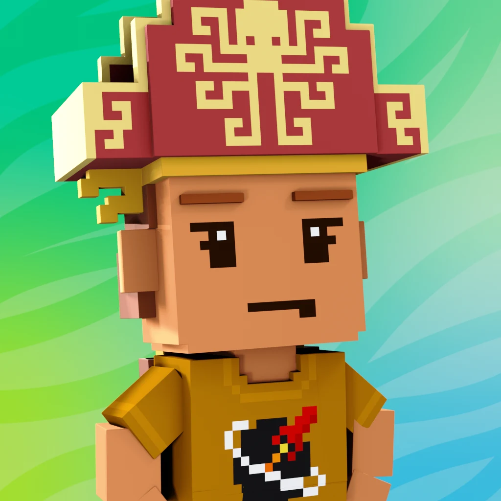 Pirate #7456 voxel render