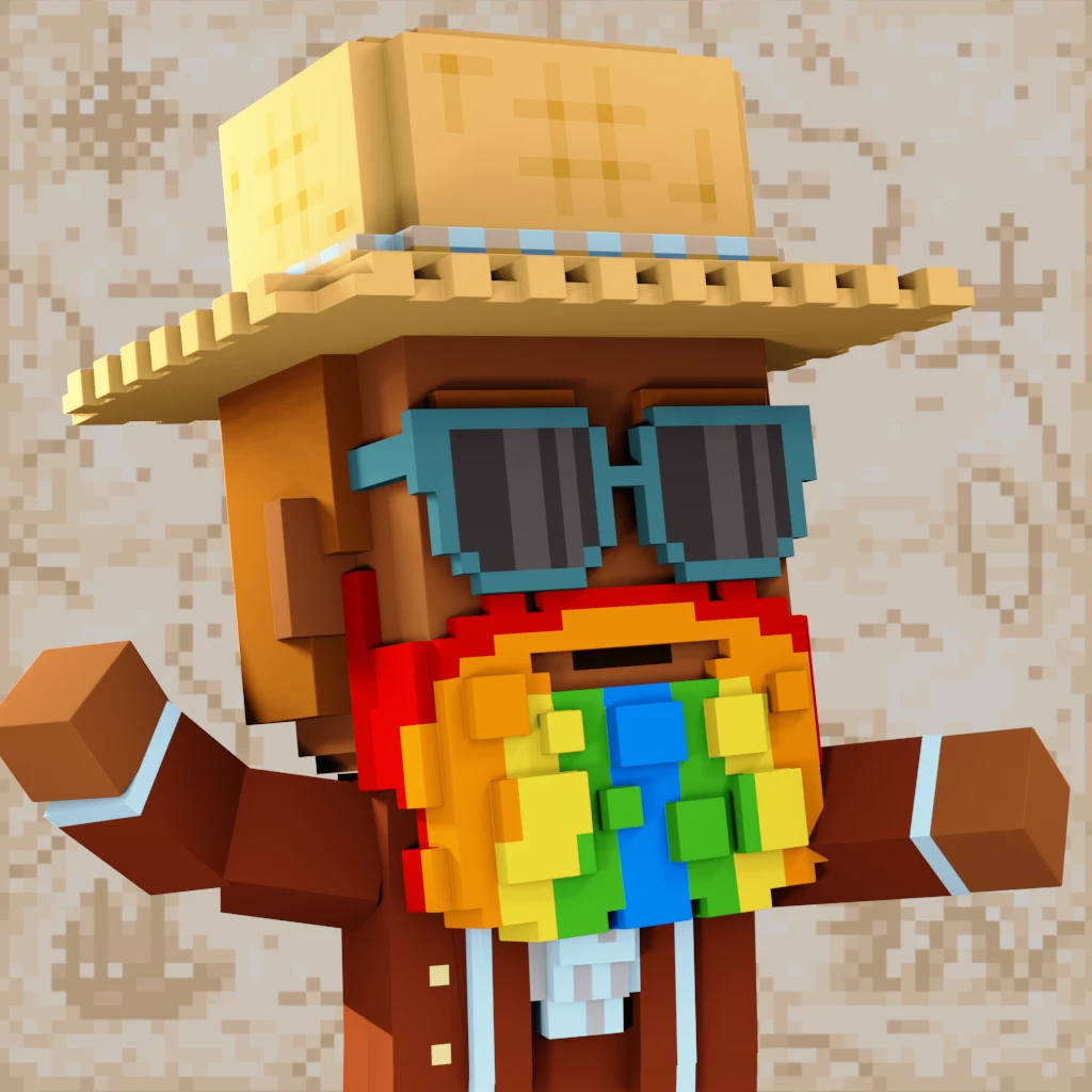 Pirate #7458 voxel render